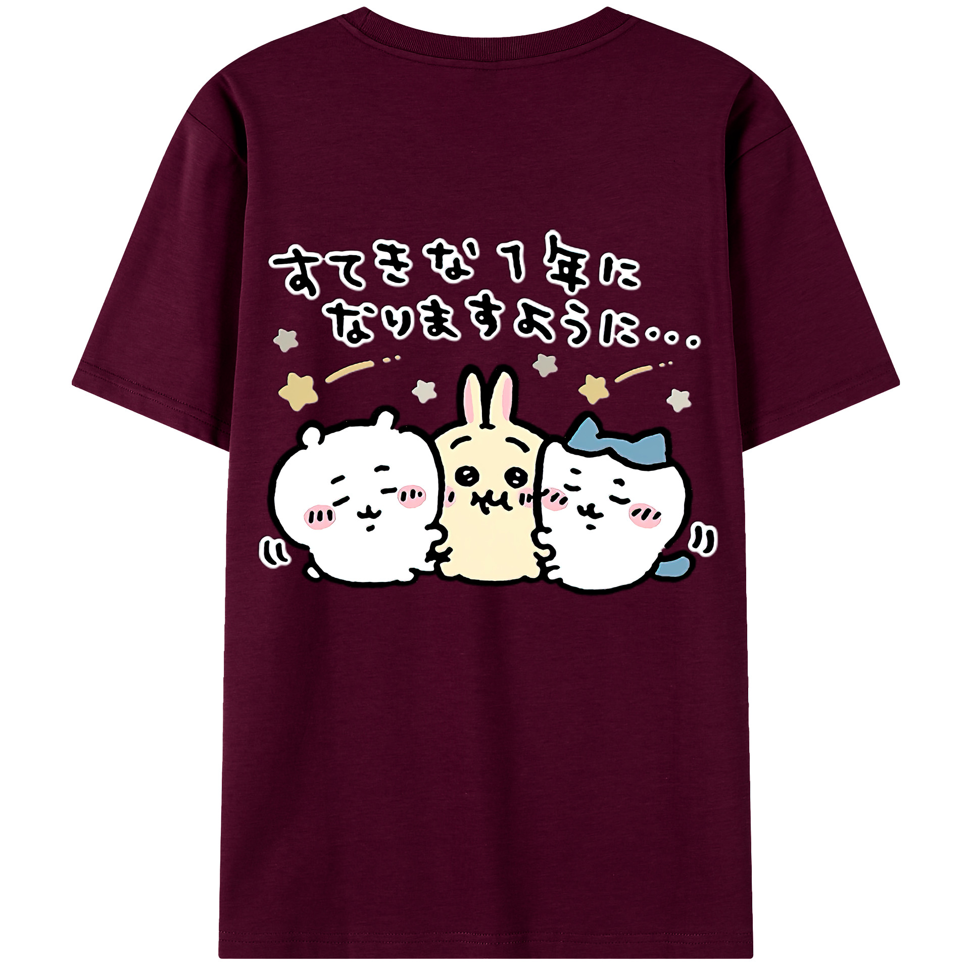 （画像用） ちいかわ ちいかわ Chii-kawa chiikawa レディース半袖Tシャツ(バックプリント)